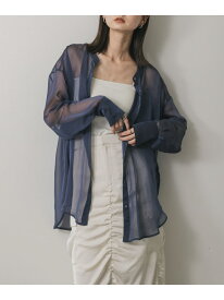 【SALE／19%OFF】バンドカラーシャンブレーシアーシャツ SENSE OF PLACE センス オブ プレイス トップス シャツ・ブラウス ホワイト ネイビー ピンク グレー【RBA_E】【送料無料】[Rakuten Fashion]