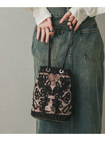 コードシシュウベロアバッグ SENSE OF PLACE センス オブ プレイス バッグ ハンドバッグ ブラウン ブラック【送料無料】[Rakuten Fashion]