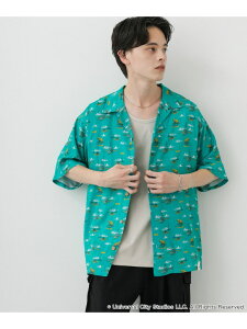�ySALE�^60%OFF�z�w�ʒ��xJAWS×SENSE OF PLACE �����I�[�v���J���[�V���c SENSE OF PLACE �Z���X �I�u �v���C�X �g�b�v�X �V���c�E�u���E�X �u���[ �O���[�� �z���C�g�yRBA_E�z[Rakuten Fashion]