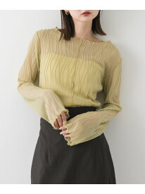 【SALE／50%OFF】ウェーブジャガードトップ SENSE OF PLACE センス オブ プレイス トップス カットソー・Tシャツ イエロー ブラック ホワイト【RBA_E】[Rakuten Fashion]
