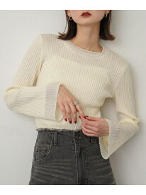 【SALE／50%OFF】『洗濯可』スパンコールバイカラーコンパクトセーター SENSE OF PLACE センス オブ プレイス トップス ニット ピンク ネイビー グリーン グレー【RBA_E】[Rakuten Fashion]