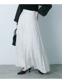 【SALE／70%OFF】ハクプリントフレアスカート SENSE OF PLACE センス オブ プレイス スカート その他のスカート グレー グリーン【RBA_E】[Rakuten Fashion]