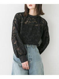 【SALE／50%OFF】ボリュームスリーブジャガードブラウス SENSE OF PLACE センス オブ プレイス トップス シャツ・ブラウス ベージュ ホワイト ブルー ネイビー ブラック【RBA_E】[Rakuten Fashion]