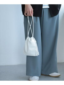 【SALE／64%OFF】フェイクレザーコードキンチャクショルダー SENSE OF PLACE センス オブ プレイス バッグ ショルダーバッグ ブラック ホワイト ブラウン ベージュ【RBA_E】[Rakuten Fashion]