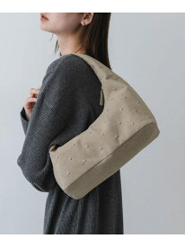【SALE／5%OFF】スタッズラウンドバッグ SENSE OF PLACE センス オブ プレイス バッグ ハンドバッグ ブラック ベージュ【RBA_E】【送料無料】[Rakuten Fashion]