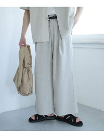 【SALE／60%OFF】『セットアップ対応』『イージーケア』チェックリネンライクボリュームワイドパンツ SENSE OF PLACE センス オブ プレイス パンツ その他のパンツ ブラック【RBA_E】[Rakuten Fashion]