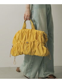【SALE／60%OFF】アウトポケットギャザーショルダーバッグ SENSE OF PLACE センス オブ プレイス バッグ ショルダーバッグ イエロー ブラック【RBA_E】[Rakuten Fashion]