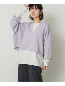 【SALE／60%OFF】Vネッククロップドトップ SENSE OF PLACE センス オブ プレイス トップス カットソー・Tシャツ パープル ブラック ホワイト【RBA_E】[Rakuten Fashion]
