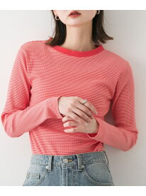 【SALE／27%OFF】『WEB限定』クルーネックリンガーボーダーTシャツ SENSE OF PLACE センス オブ プレイス トップス カットソー・Tシャツ ホワイト パープル ブラック【RBA_E】[Rakuten Fashion]
