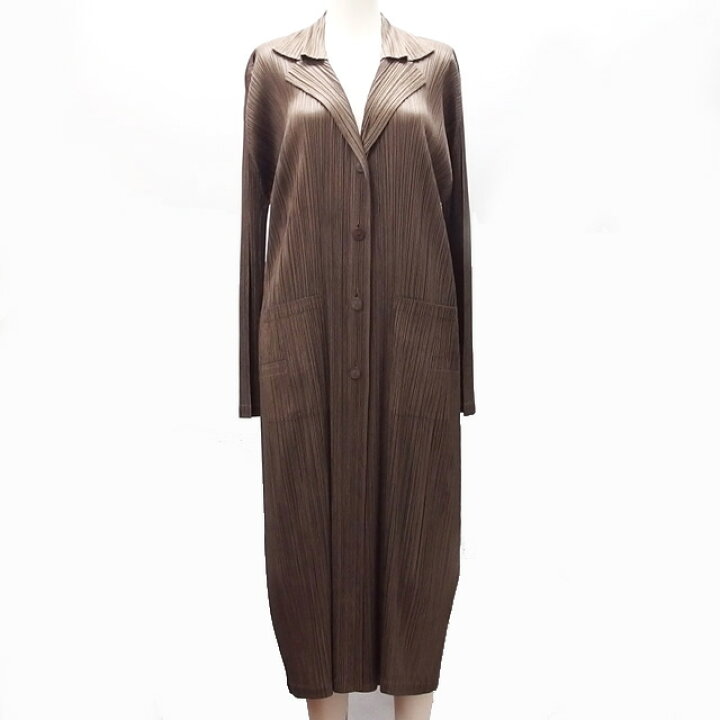 楽天市場】プリーツプリーズ イッセイミヤケ ロングカーディガン こげ  