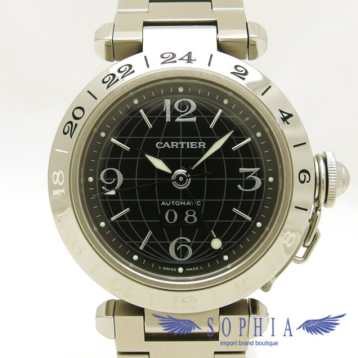 楽天市場】カルティエ パシャC メリディアン GMT 35mm【送料無料  