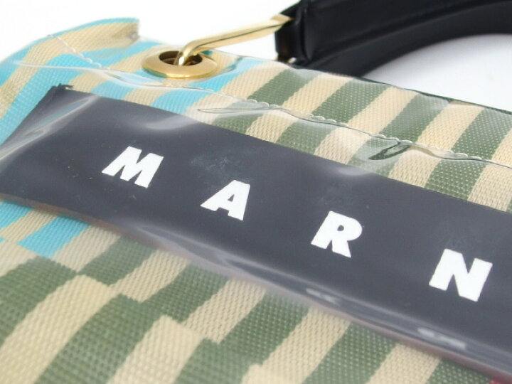 楽天市場】マルニ グロッシーグリップ ストライプ トートバッグS【送料 