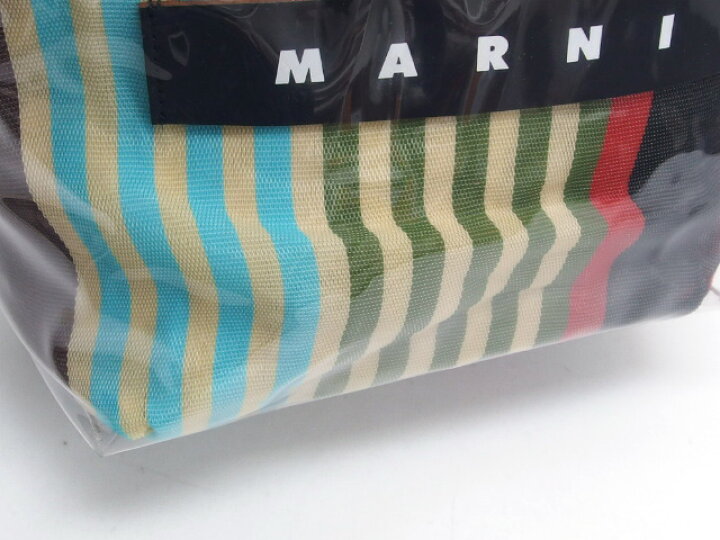 楽天市場】マルニ グロッシーグリップ ストライプ トートバッグS【送料  