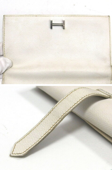 楽天市場】エルメス ベアン デュプリ 三つ折り 長財布 白【訳あり 