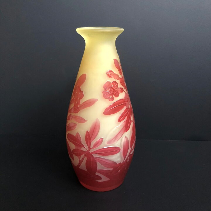 楽天市場】エミール・ガレ 花瓶 被せガラス【送料無料！】【代引き  