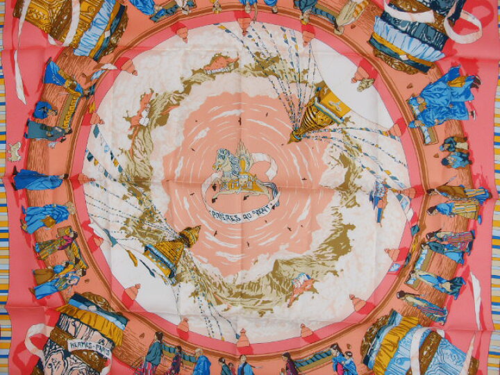 楽天市場】エルメス カレ90 PRIERES AU VENT 風の中の祈り スカーフ  