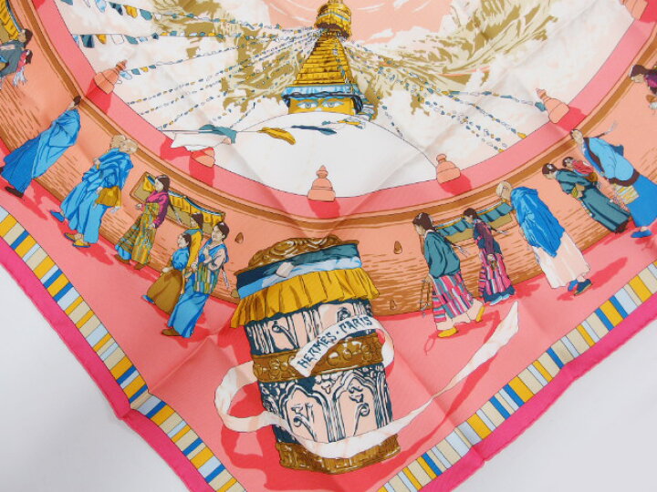 楽天市場】エルメス カレ90 PRIERES AU VENT 風の中の祈り スカーフ  