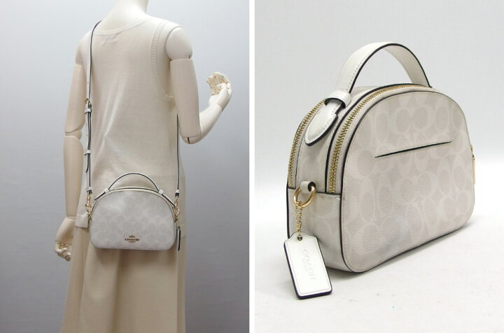 楽天市場】コーチ シグネチャー セレナ 2WAYミニショルダーバッグ 白  