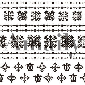 Amaily アメイリー ネイルシールNo.1-11 ハワイアン 黒【ネイルシール ネイルアート シール ネイルアート用品 デコネイルシール Amaily アメイリー 夏 ハワイアン 新作】