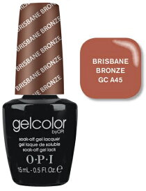 【定型外普通郵便 送料無料】 OPI　オーピーアイネイル　OPIネイル　gelcolor A45 (15mL) 【O.P.I ジェルカラー】 BRISBANE BRONZE （パール）