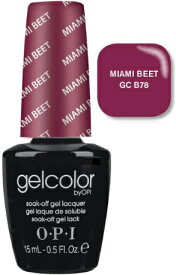 【定型外普通郵便 送料無料】 ☆ OPI　オーピーアイネイル　OPIネイル　gelcolor B78 (15mL) 【O.P.I ジェルカラー】 MIAMI BEET （マット）