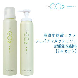 【2本セット】 フロムシーオーツー フェイシャルウォッシュ 150g FromCO2 炭酸泡洗顔 毛穴悩み メイク落とし