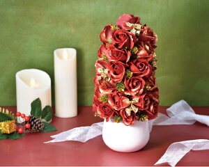 ソープフラワー ブーケ ポット 約28cm ギフト プレゼント バラ 薔薇 クラシック ローズ シャボンフラワー アレンジメント 造花 飾り方 そのまま 誕生日 結婚 ホワイトデー 卒業 卒園 離任 退職