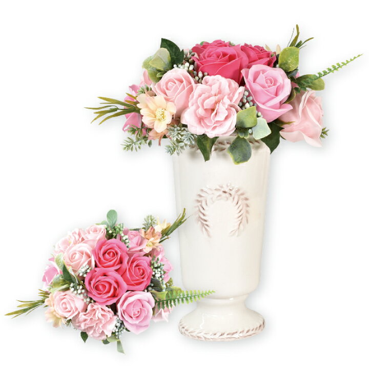 楽天市場 送料無料 シンシア シャボンフラワー ソープフラワー ギフト ソープフラワーギフト フラワーギフト ソープ フラワー せっけん 石鹸 花 お花 誕生日 プレゼント 贈り物 お祝い お見舞い お返し 女性 バラ スタンディング 献花 お悔やみ お盆 お供え 人気