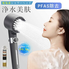 シャワーヘッド 水圧 強い 浄水 美肌 シャワーヘッド美肌 塩素除去 3+1段階モードシャワー マイクロナノバブル ミスト 手元止水 調整 極細水流 肌ケア 水漏れ防止 増圧節水シャワー 15層フィルター付 3*アダプター付 美髪 毛穴汚れ除去