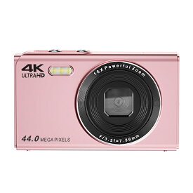 10%off+P5【楽天1位★4K高解像度★4400万画素】カメラ キッズカメラ トイカメラ 16倍ズーム 電池2個 32GBmicroカード付 タイマー撮影 2.4インチ大画面 コンパクトデジタルカメラ デジカメ 1080P AF 子供カメラ 初心者 学生入学祝い こども用 女の子 男の子修学旅行 母の日