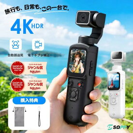 アクションカメラ【自動顔追尾雲台×電子手ブレ補正】 vlogカメラ ポケットカメラ旅行 ジンバルカメラ4K録画・WiFi対応 7500万高画質 左右330°上下180° 4K録画 ビデオカメラ トイカメラ 1.7インチ画面 2400mAh電池 自撮り コンパクト卒業修学旅行