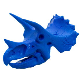 フェバリット 恐竜頭骨消しゴムホネケシ トリケラトプスブルー