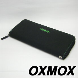 【無料ラッピングサービス有り】OXMOX オックスモックス color カラー グリーン ラウンドジッパー長財布