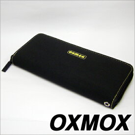 【無料ラッピングサービス有り】OXMOX オックスモックス color カラー イエロー ラウンドジッパー長財布