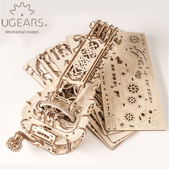 Ugears ユーギアーズ 木製組立立体パズル ハーディーガーディー | ソプラノ