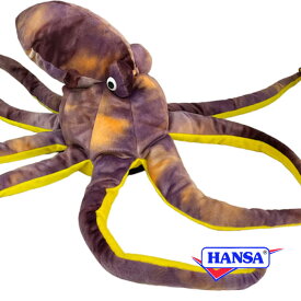 HANSA ハンサ ぬいぐるみ3022 タコ パープル たこ 蛸 リアル 海の生き物