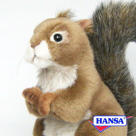 HANSA ハンサ ぬいぐるみ3395 赤リス りす アカリス リアル 動物