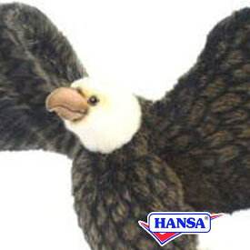 HANSA ハンサ ぬいぐるみ3834 ハクトウワシ 鷲 ワシ 白頭ワシ リアル 鳥