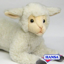 HANSA ハンサ ぬいぐるみ4287 ヒツジの仔 羊 ひつじ 子羊 仔羊 リアル 動物