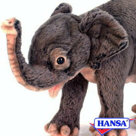 HANSA ハンサ ぬいぐるみ5698 ゾウの仔 仔象 コゾウ 小象 リアル 動物