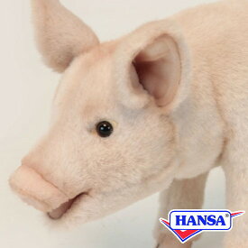 HANSA ハンサ ぬいぐるみ6290 ブタの仔 子豚 仔豚 こぶた リアル 動物