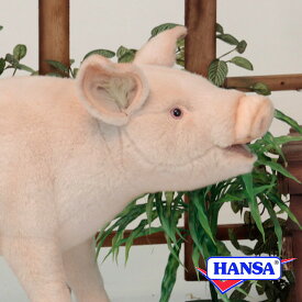 HANSA ハンサ ぬいぐるみ6347 ブタ 豚 ぶた リアル 動物