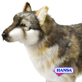 HANSA ハンサ ぬいぐるみ6760 オオカミ 狼 おおかみ リアル 動物