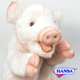 HANSA ハンサ ぬいぐるみ7339 ハンドパペット ブタ PIG PUPPET