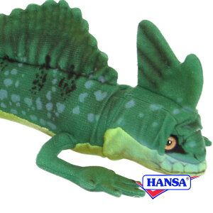 HANSA ハンサ ぬいぐるみ8038 グリーンバシリスク トカゲ 蜥蜴 とかげ リアル 爬虫類