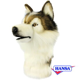 HANSA ハンサ ぬいぐるみ8277 ドライバー用ヘッドカバー シベリアンハスキー SIBERIAN HUSKY ゴルフクラブヘッドカバー