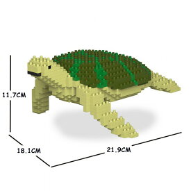JEKCA ジェッカブロック ウミガメ 緑 01S-M02 Sculptor 立体パズル 組立パズル