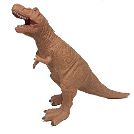 ティラノサウルスミニポーチ 茶 恐竜の小物入れ 恐竜ポーチ