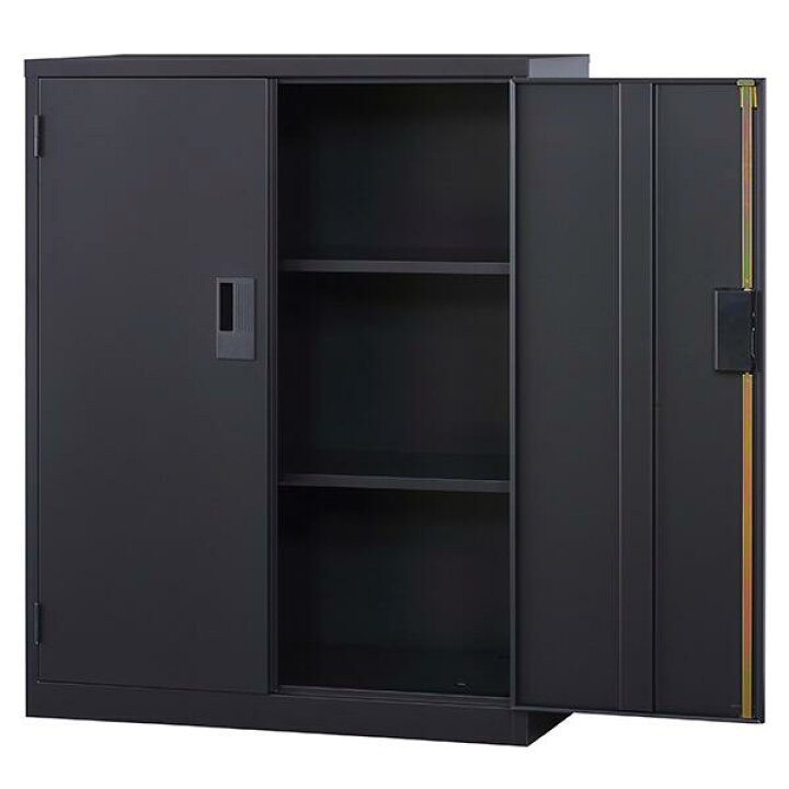 Ceha A4スチール書庫 両開き 上置き+下置きセット オフィス家具 カギ 