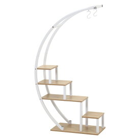 KD ディスプレイラック アーチ型 ホワイト W800×D330×H1430 ラック プランター 小物 インテリアガーデン おしゃれ かっこいい 収納家具 ガーデン 室内ガーデン ARview アウトドアEXPO 不二貿易 インテリア家具 【法人様限定】